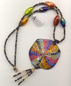 Murano Glass, Blown, Disc Necklace